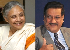 Sheila Dikshit and Prithviraj Chavan